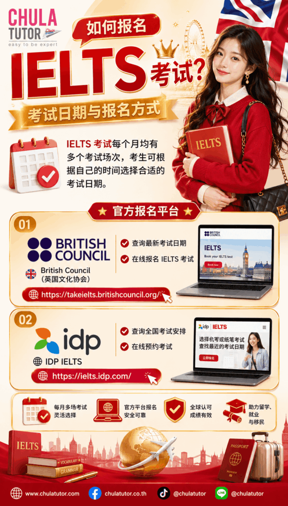 如何报名 IELTS 考试？
